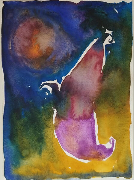 A5, watercolor. 25€