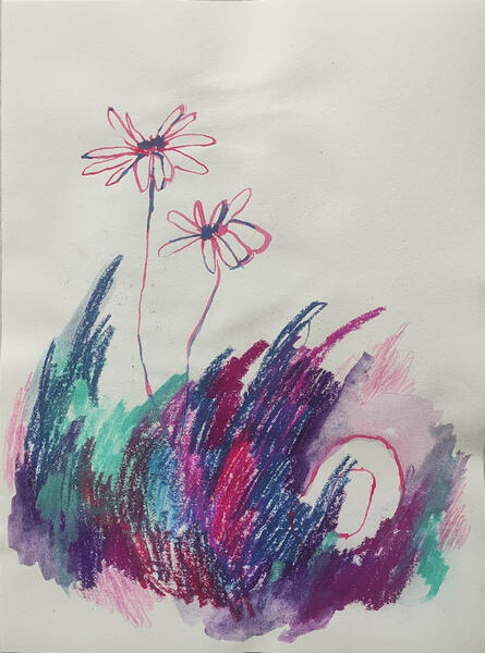 A3, watercolor and oil pastel. 25€ SOLD