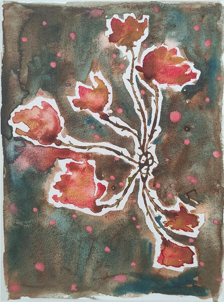 A5, watercolor. Not for sale