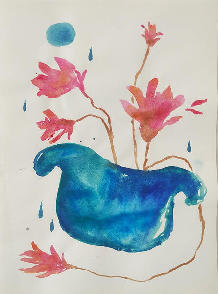 A3, watercolor. Pay what you want.