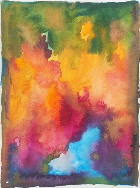 A5, watercolor. Not for sale