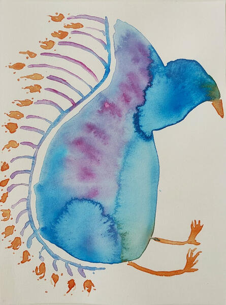 A5, watercolor. 15€