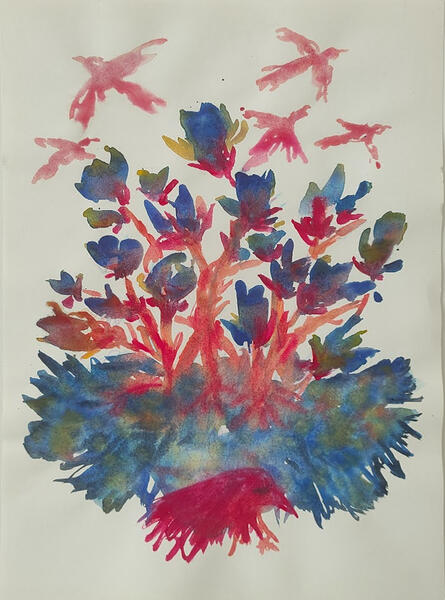 A3, watercolor. Pay what you want.