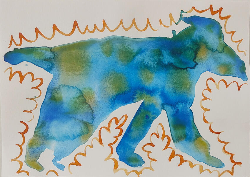 A5, watercolor. 25€