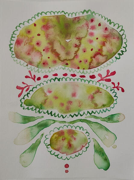 A5, watercolor. 25€