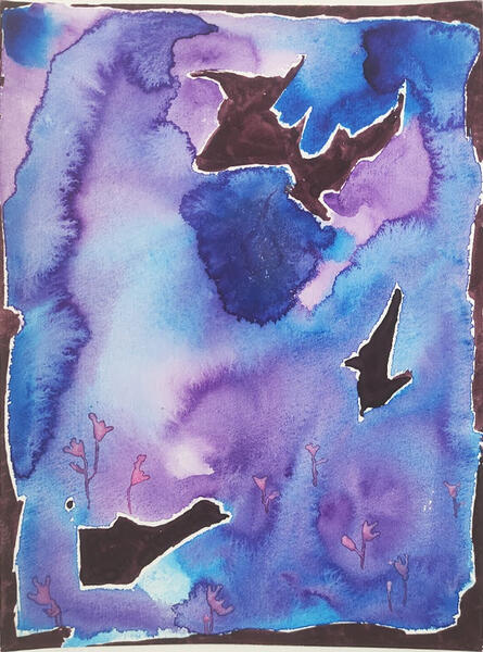 A5, watercolor. 15€