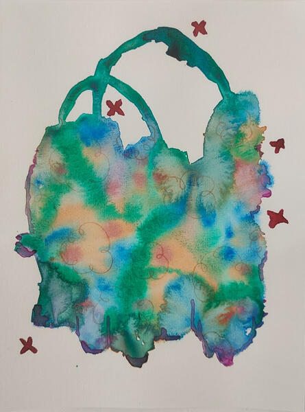 A5, watercolor and color pencils. 15€