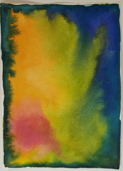 A5, watercolor. Not for sale